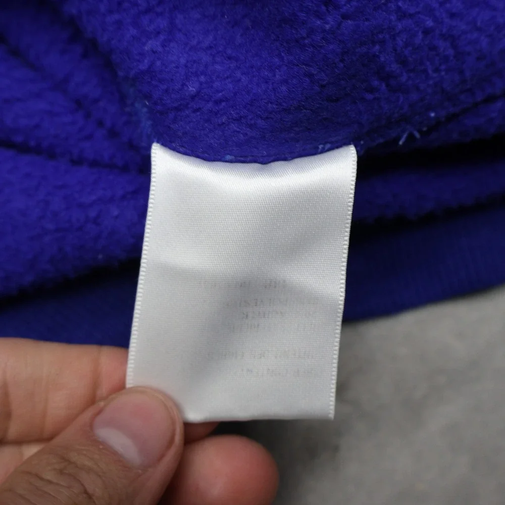 North Face Extreme Sweater Mens Medium‎ Blue Pullover 1/2 Zip USA Made VTG 90s
